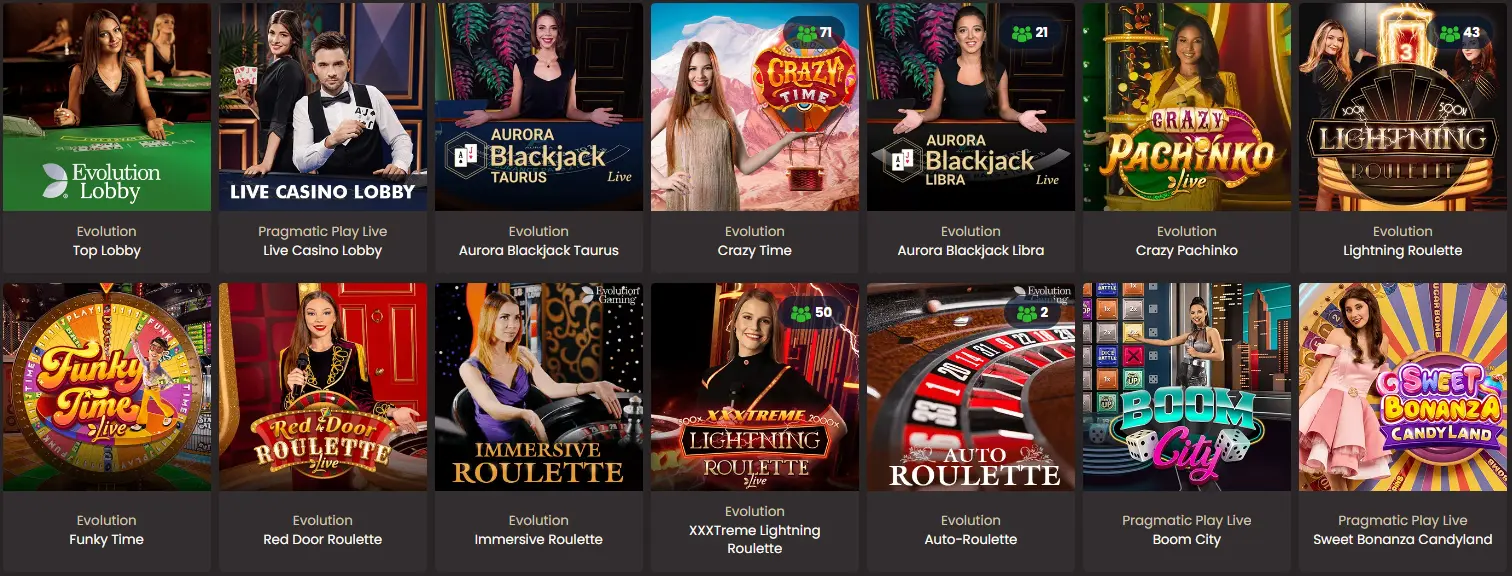 National casino live dealer games