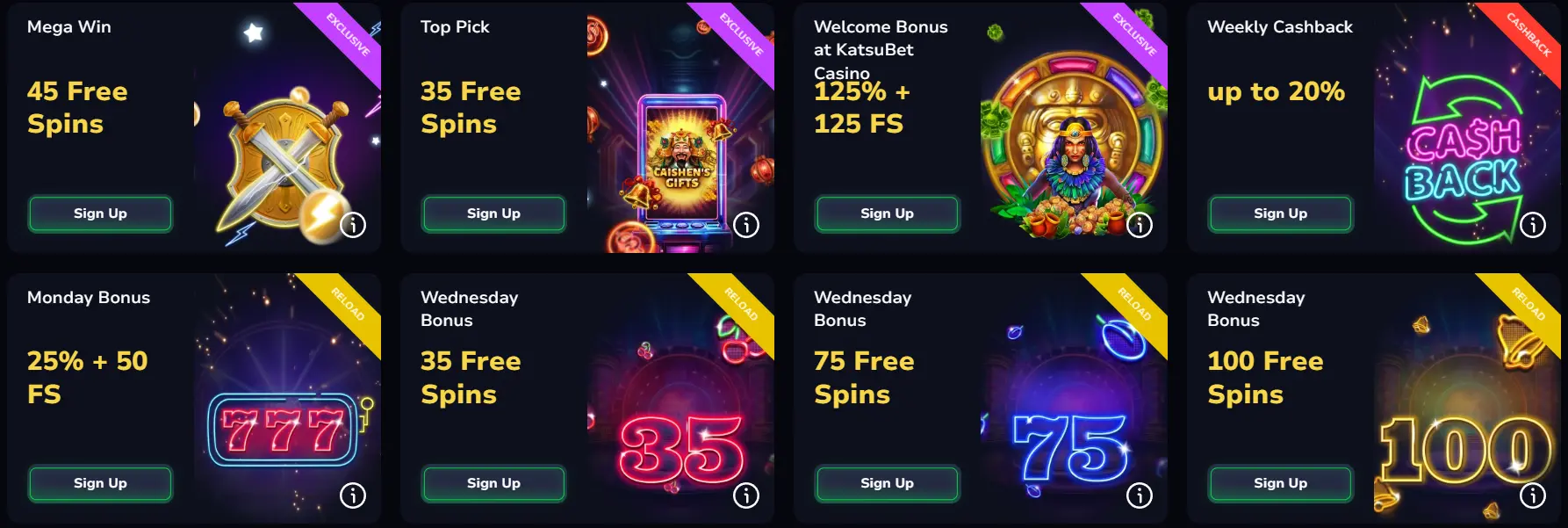 7BitCasino bonuses example