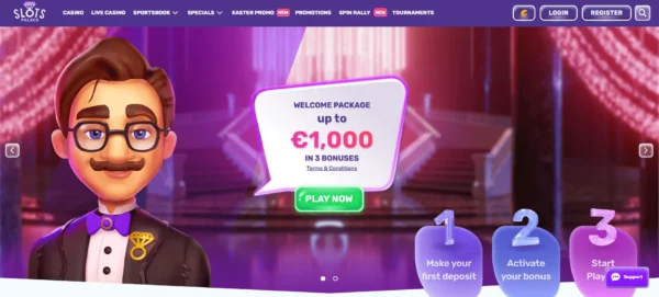 Slots palace home page 