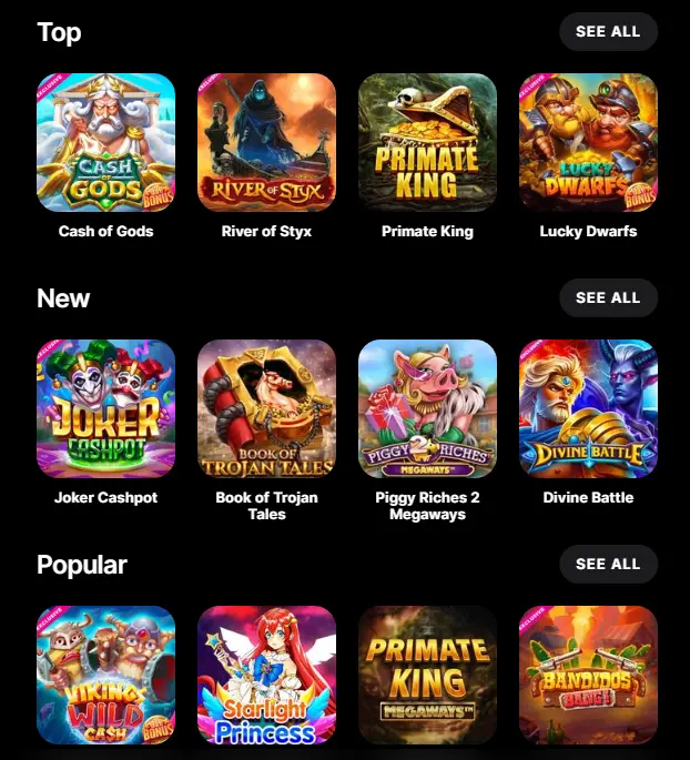 Swiper casino games