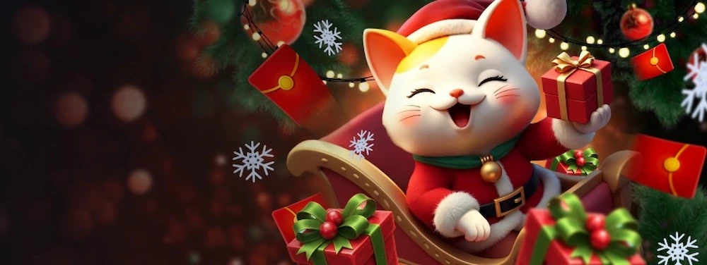 Katsubet New Year bonus banner with promo code for festive free spins offer