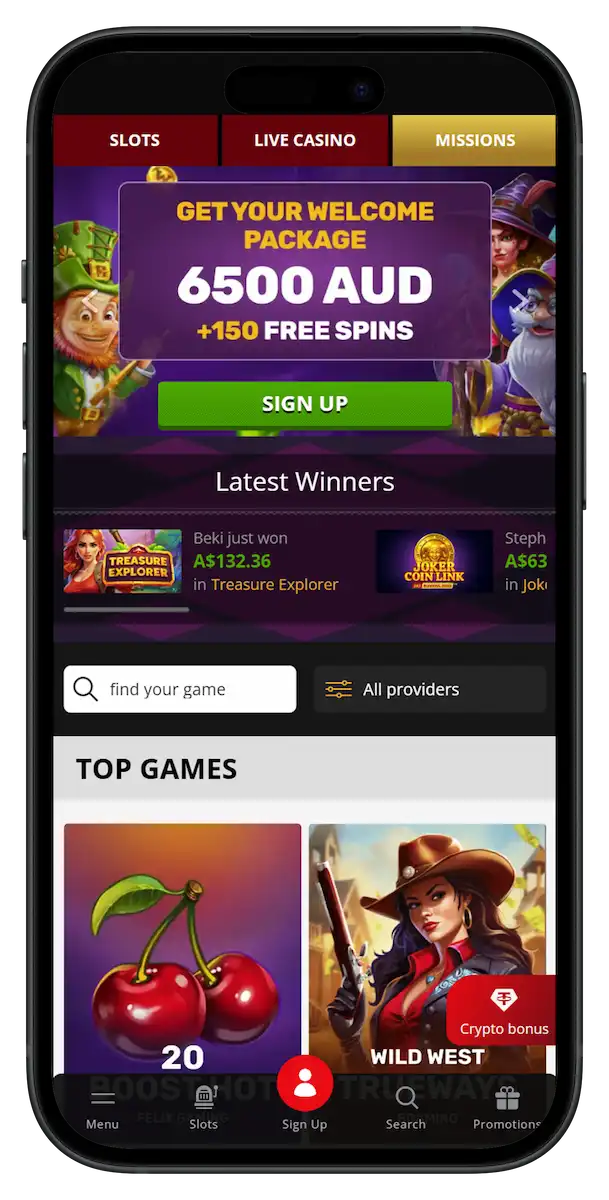 Playamo AU official website 